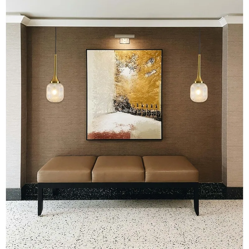 Golden Blossom Burst Pendant Light