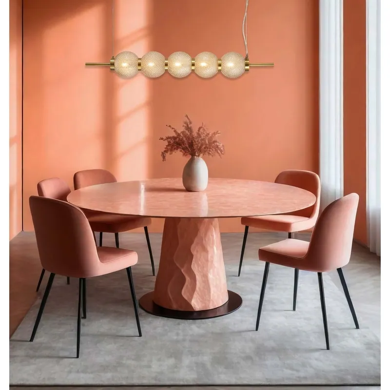 Golden Bubble Horizon Linear Pendant Light