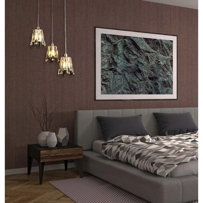 Golden Cascade Cluster Pendant Light