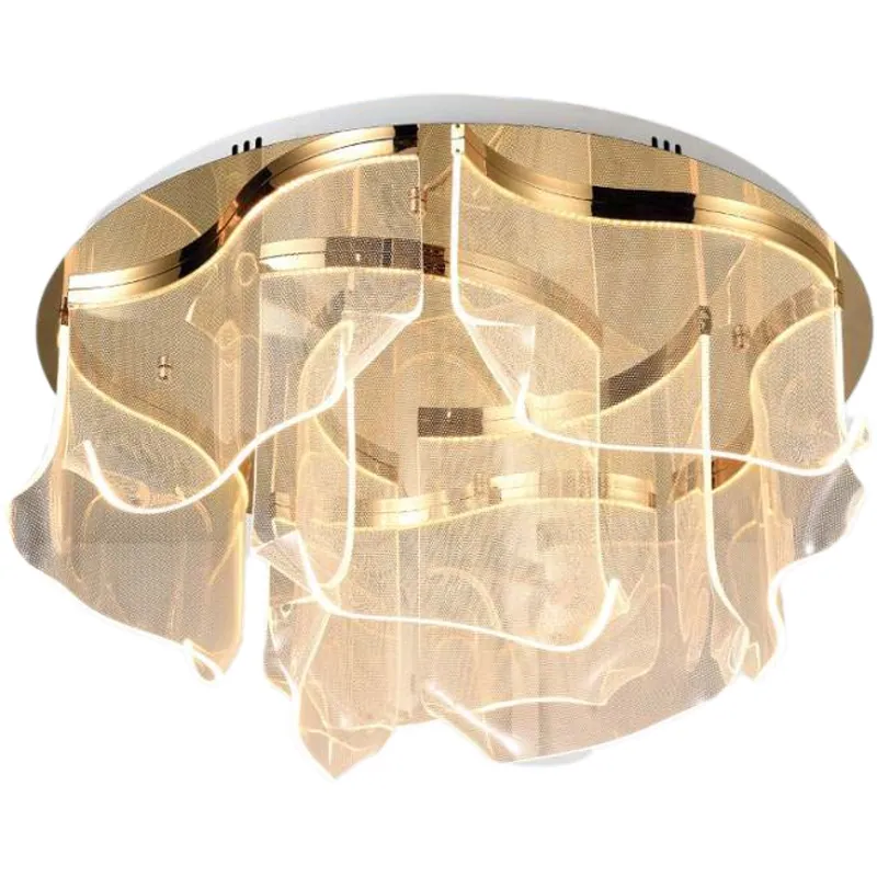Golden Cascade LED Ceiling Light
