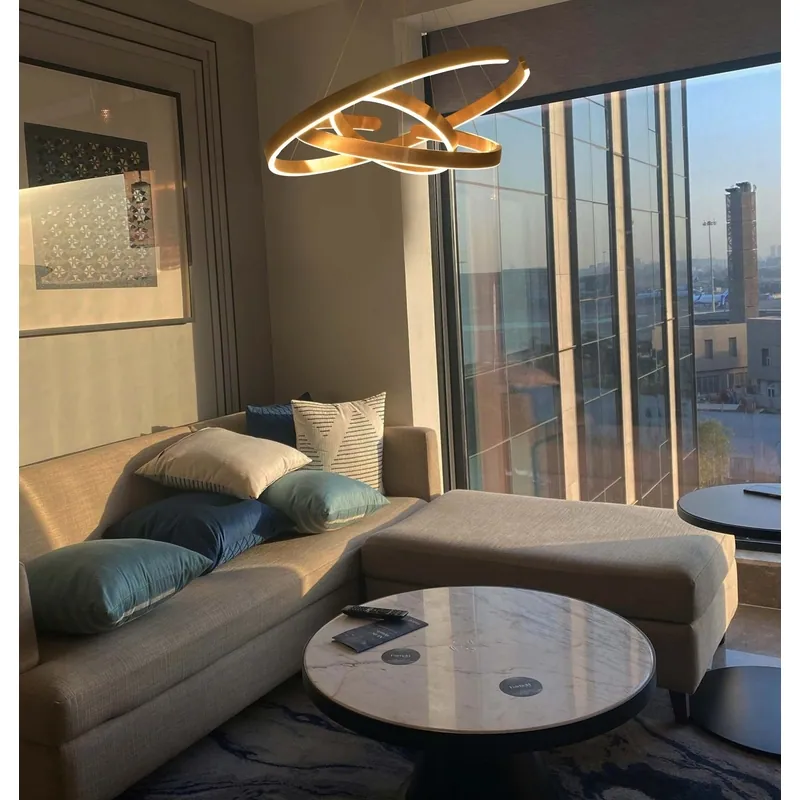 Golden Constellation Sculptural LED Pendant Light