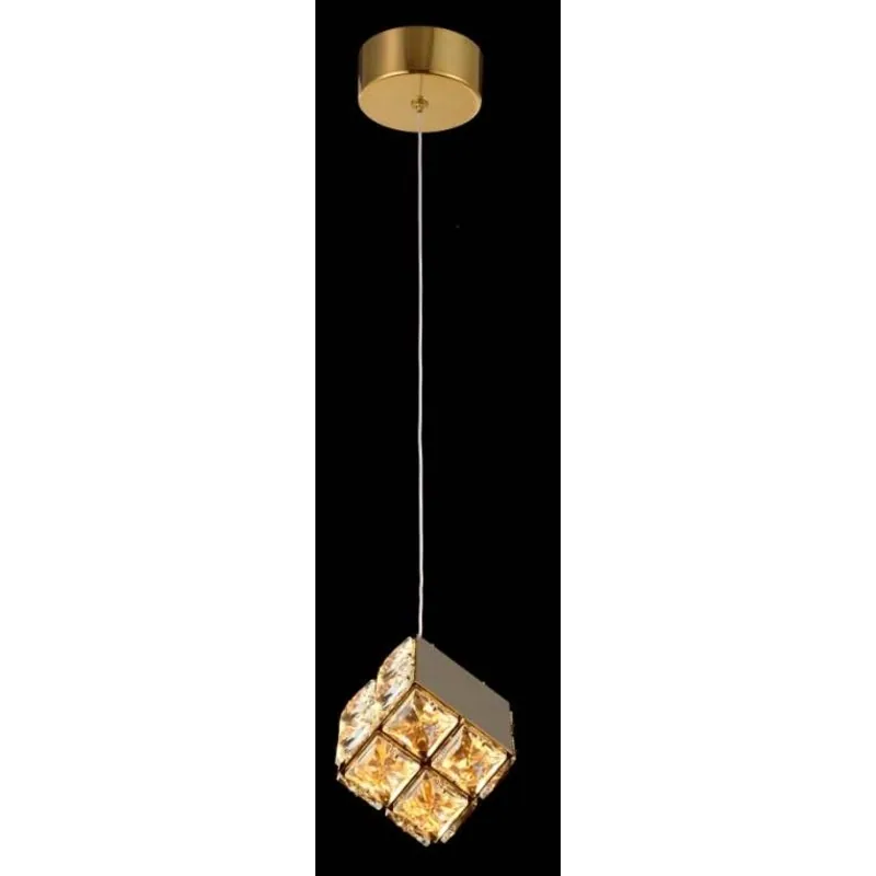 Golden Cube LED Mini Pendant Light