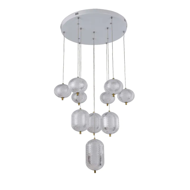 Golden Dewdrop Cascade Chandelier