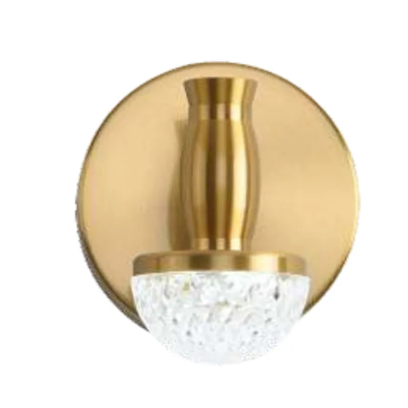 Golden Dewdrop Modern LED Mirror Light