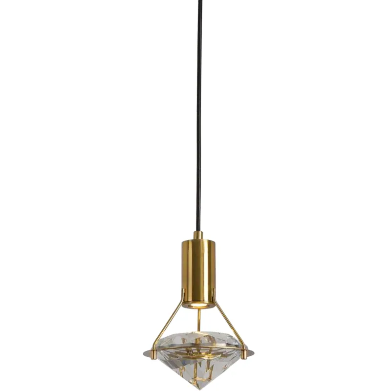 Golden Diamond Pendant Light