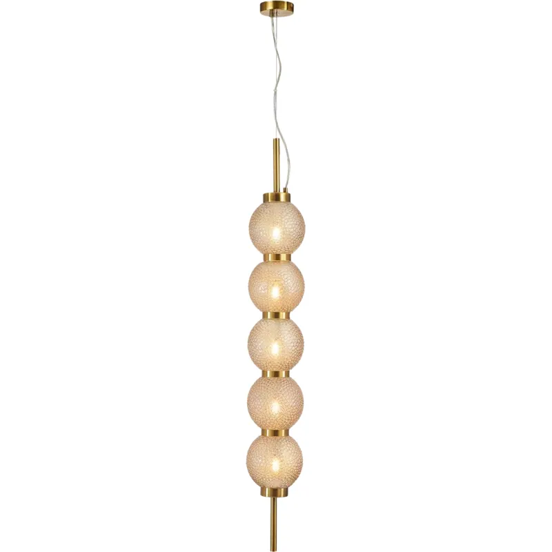 Golden Ember Column Pendant Light