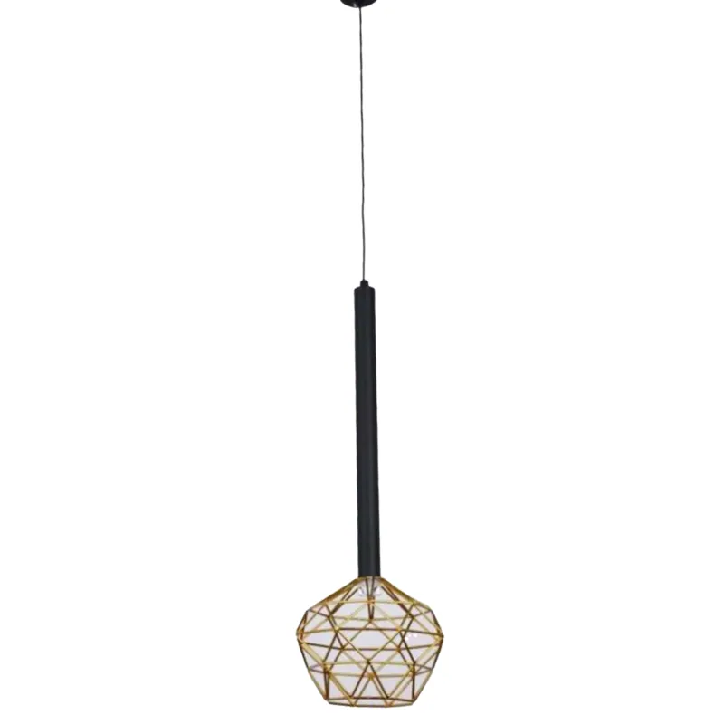 Golden Facet Pendant Light