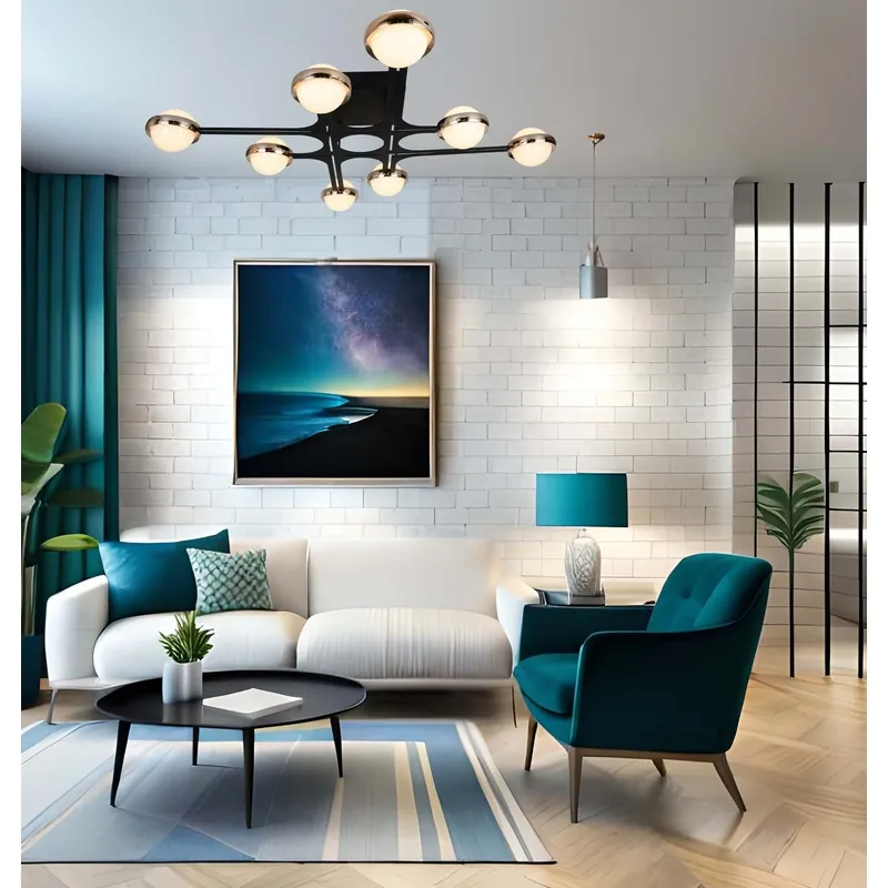 Golden Galaxy Embrace Chandelier