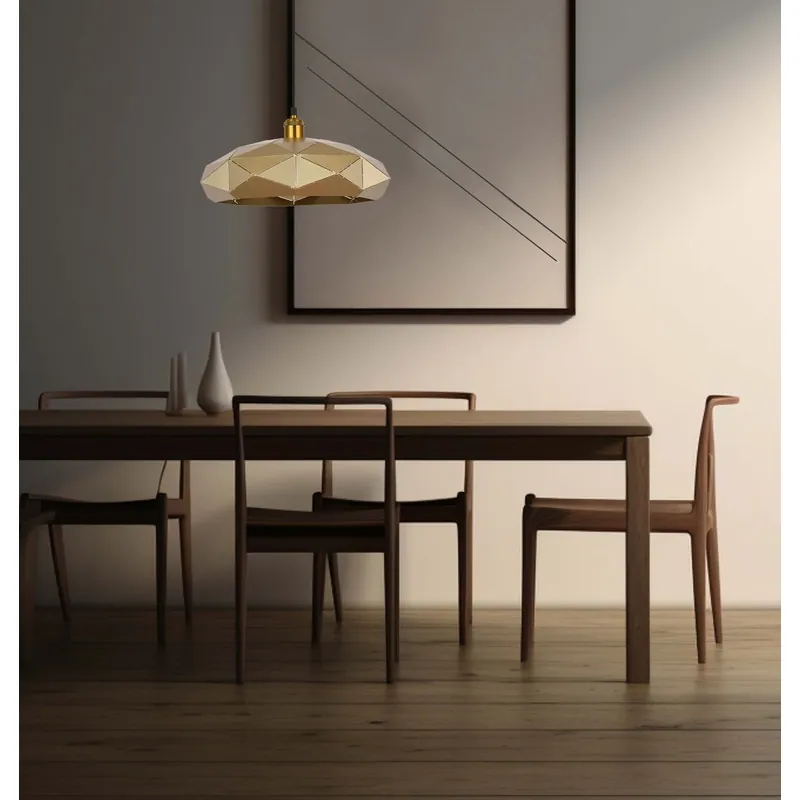 Golden Geode Bloom Pendant Light