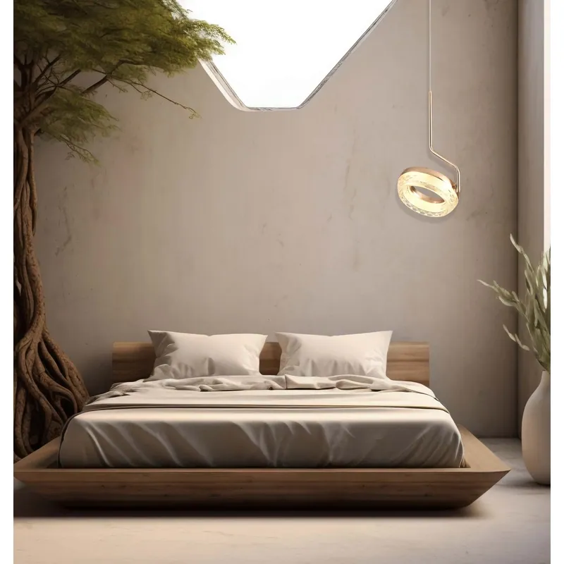 Golden Halo Ray Pendant Light