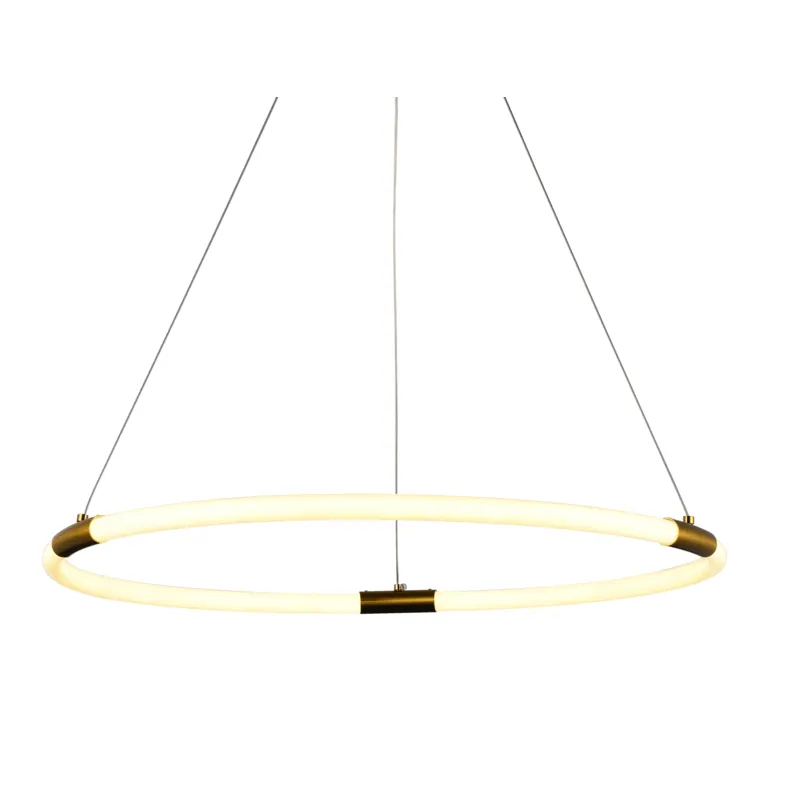 Golden Halo Ring Pendant Light