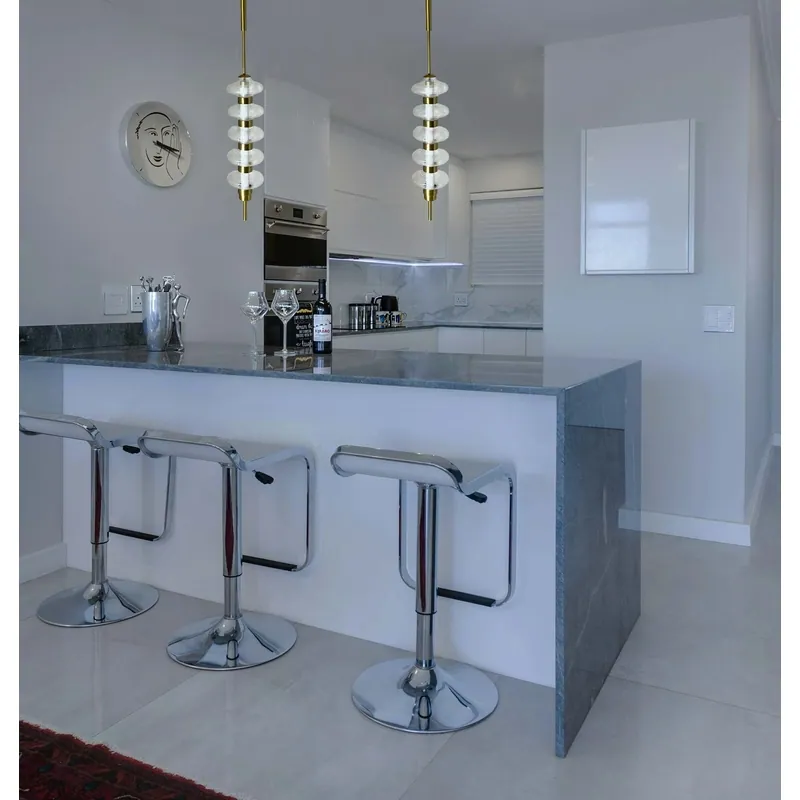 Golden Horizon Stacked LED Pendant Light