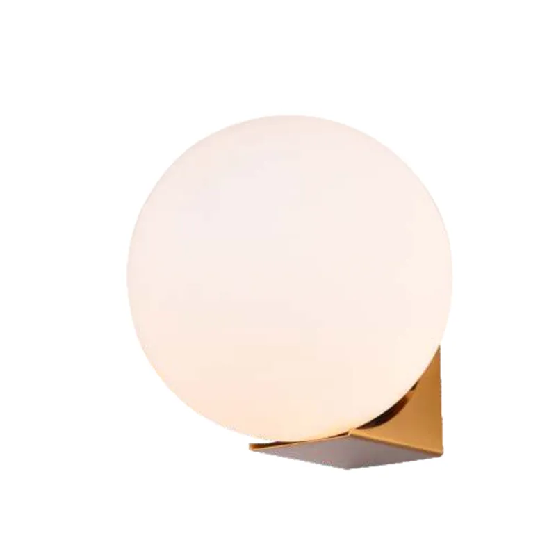 Golden Moon Orb Wall Light