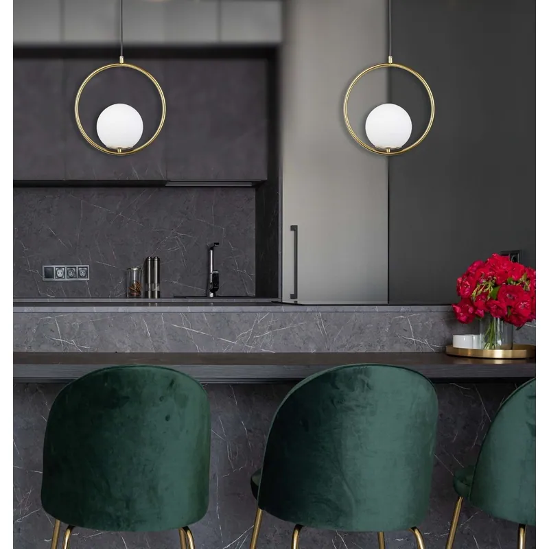 Golden Orbit Pendant Light