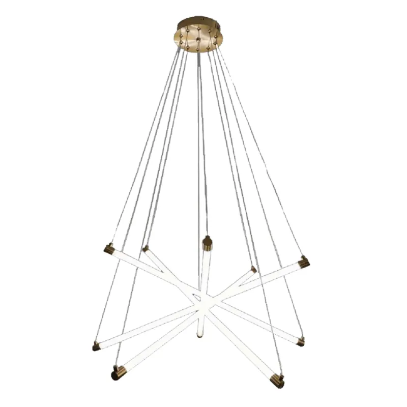 Golden Orbit Radiance Chandelier