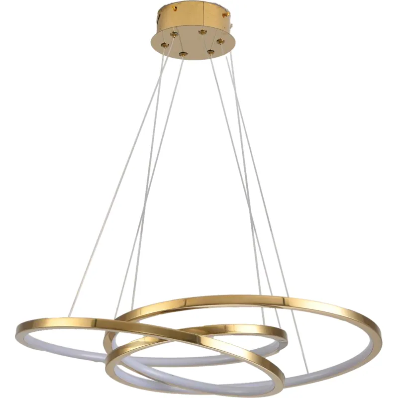 Golden Orbit Rings Pendant Light