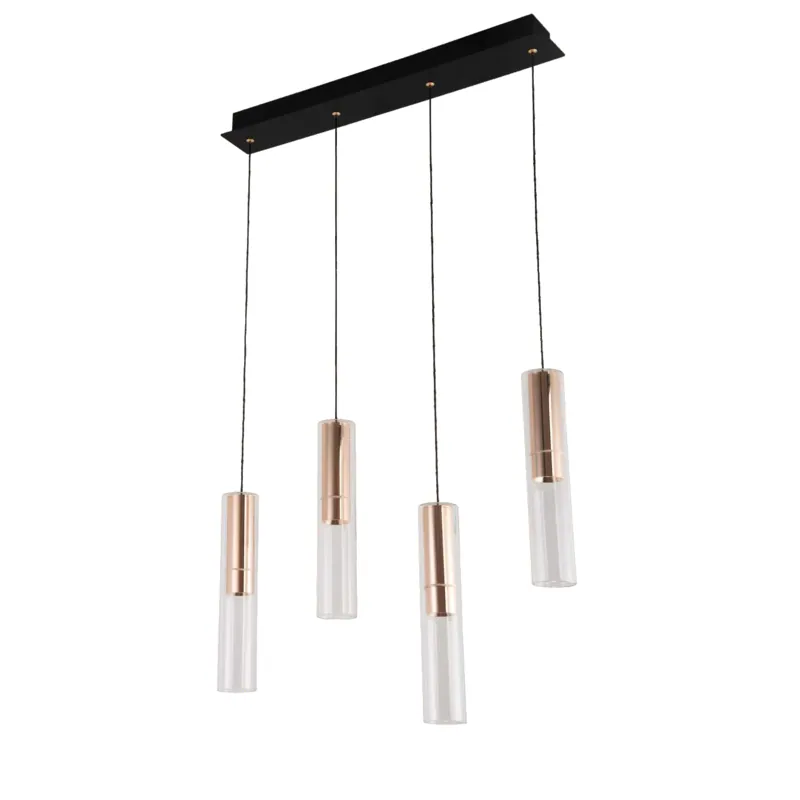 Golden Rain Linear Cluster Pendant Light