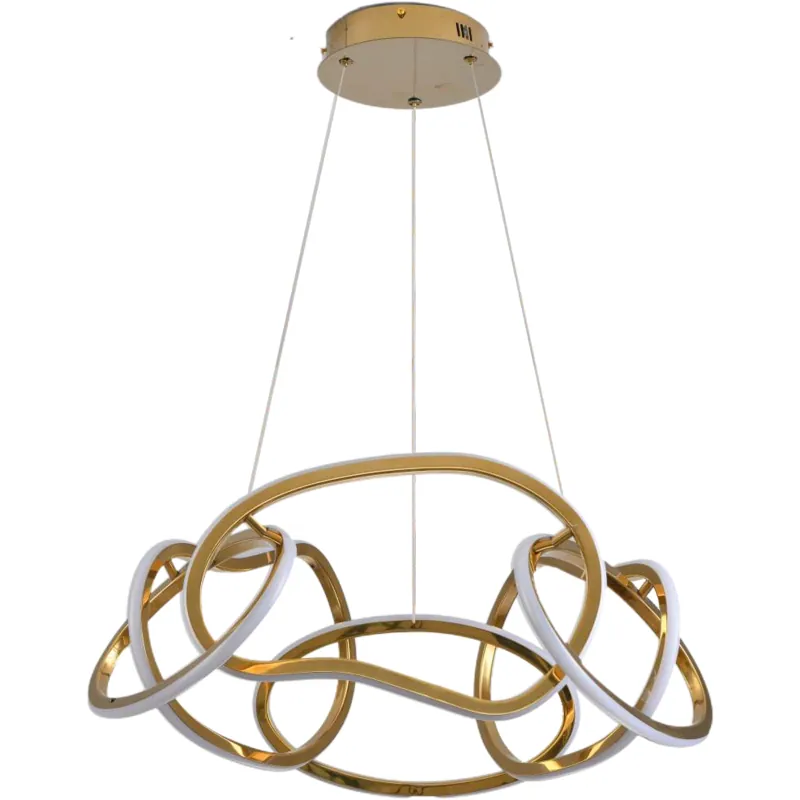 Golden Ribbon Dance Pendant Light