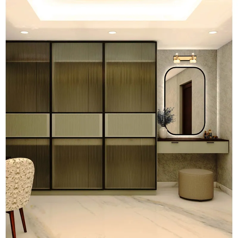 Golden Sparkle Duet Modern LED Mirror Light