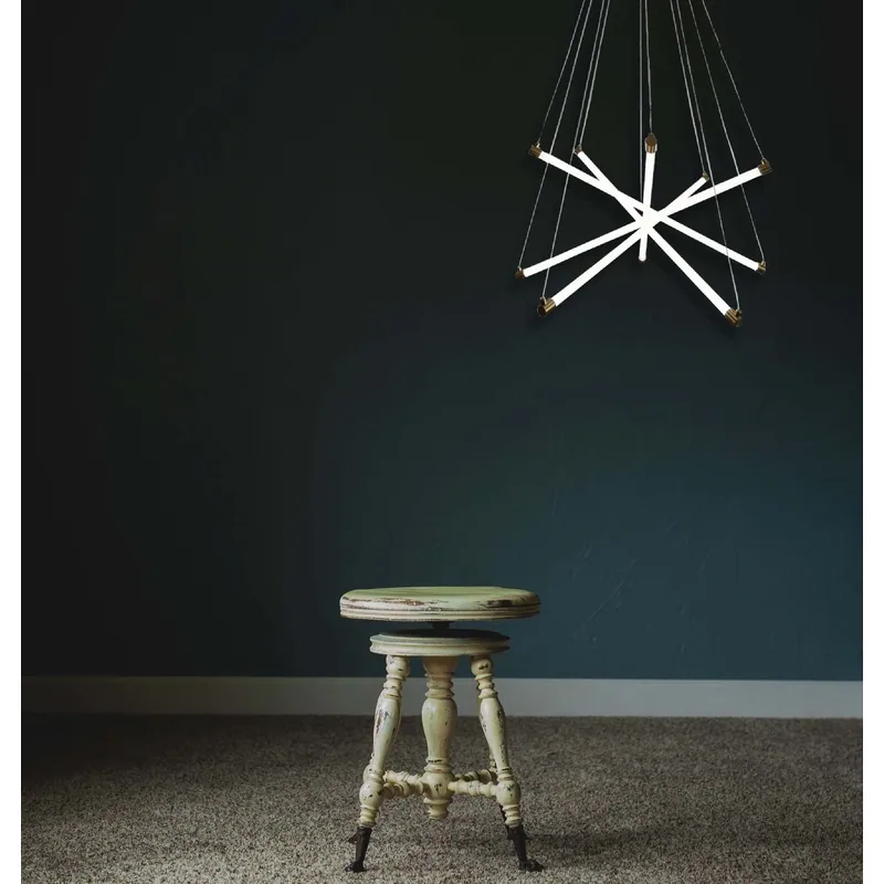 Golden Starburst Radiance Chandelier