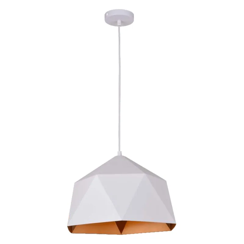 Luminous Facet Geometric Pendant Light