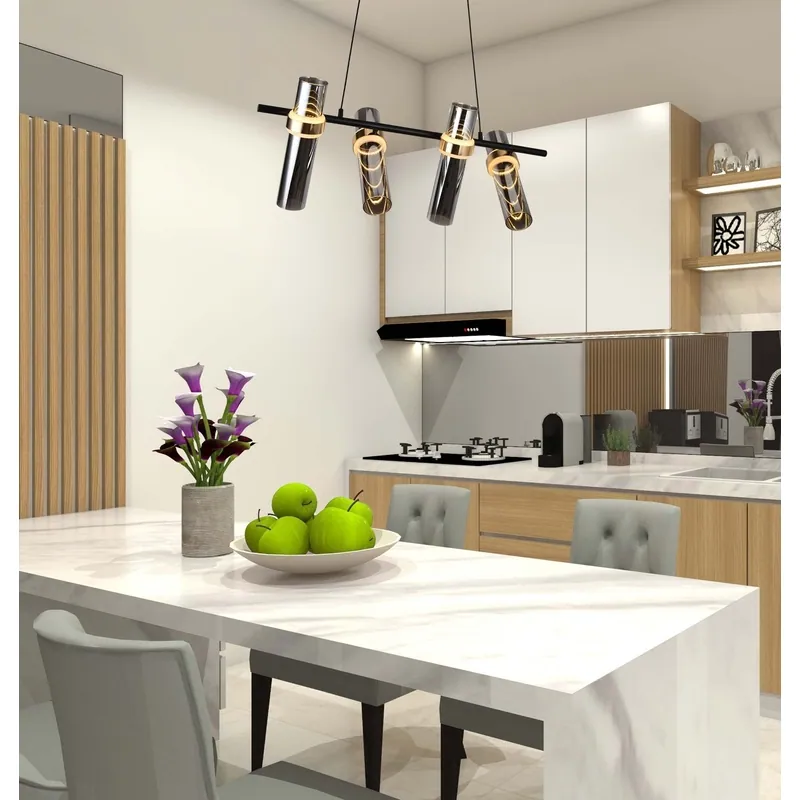 Midnight Horizon Rods Chandelier