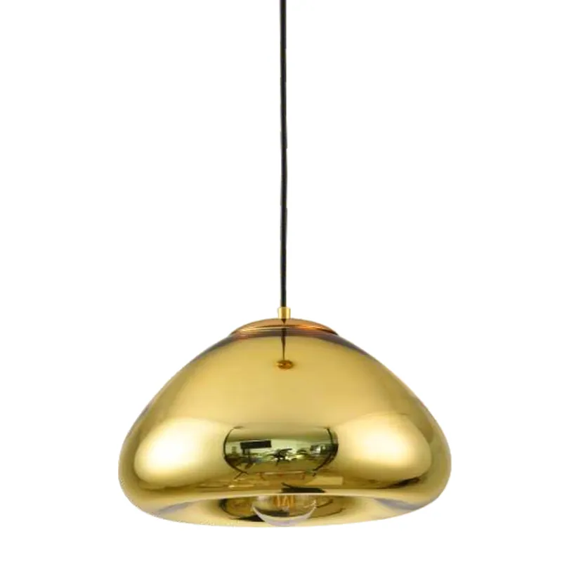 Molten Gold Orb Pendant Light