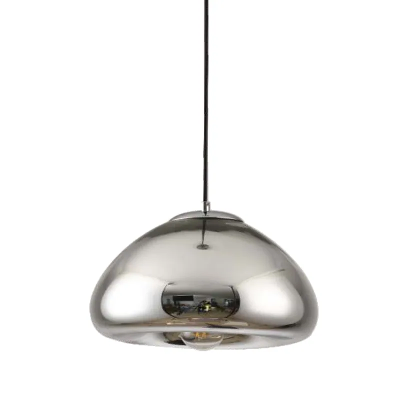 Molten Silver Orb Pendant Light