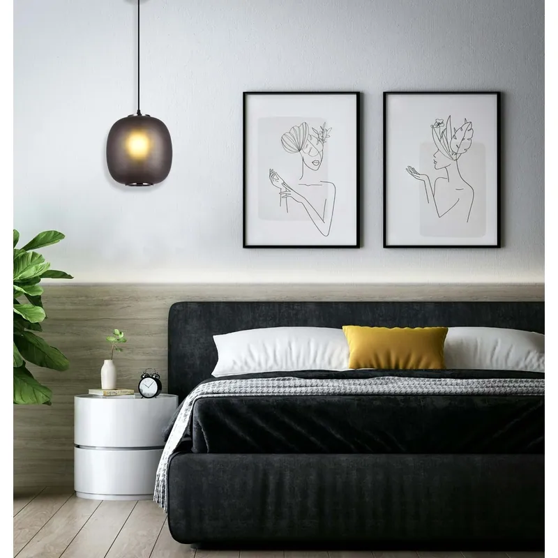 Obsidian Drop Pendant Light