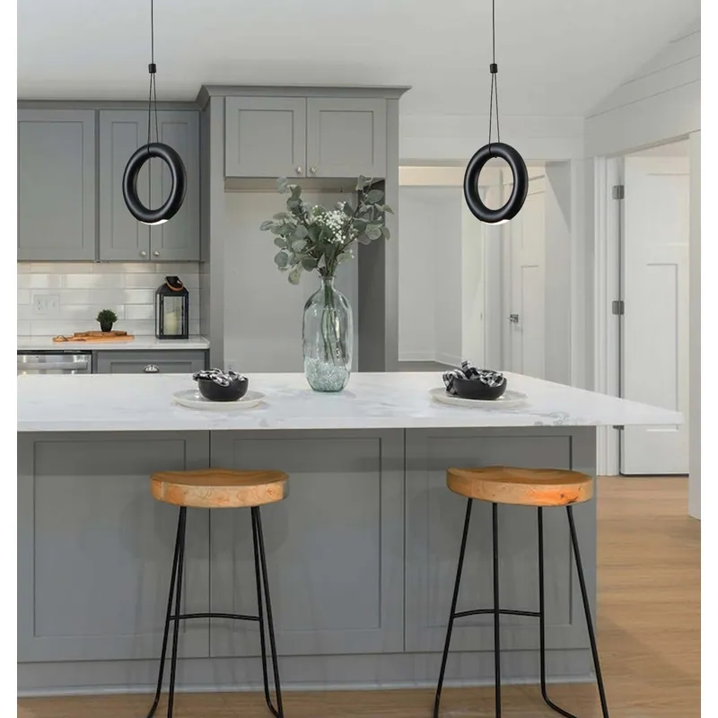 Obsidian Orbit Pendant Light