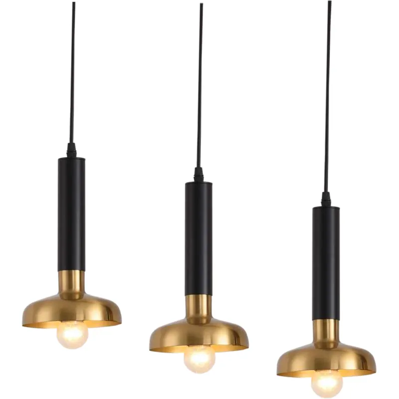 Onyx Bell Trio Cluster Pendant Light