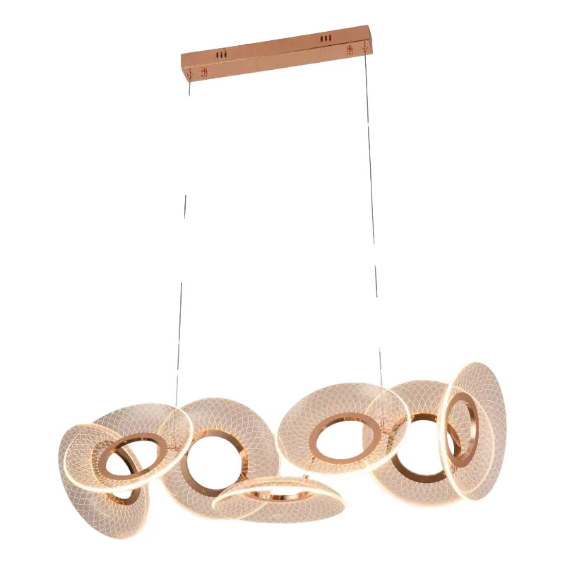 Rose Bloom Cascade Linear LED Chandelier