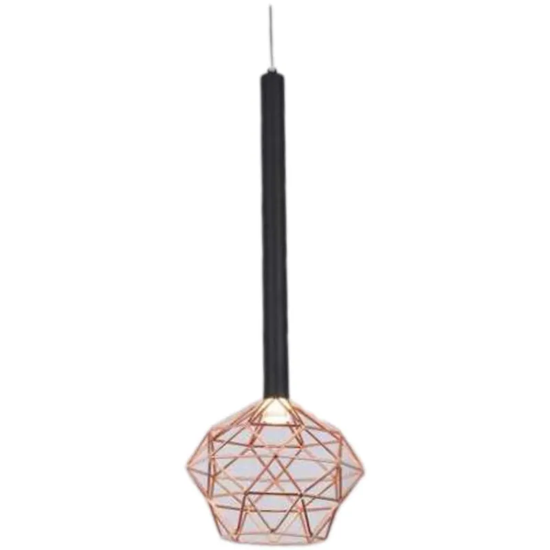 Rose Gold Facet Pendant Light