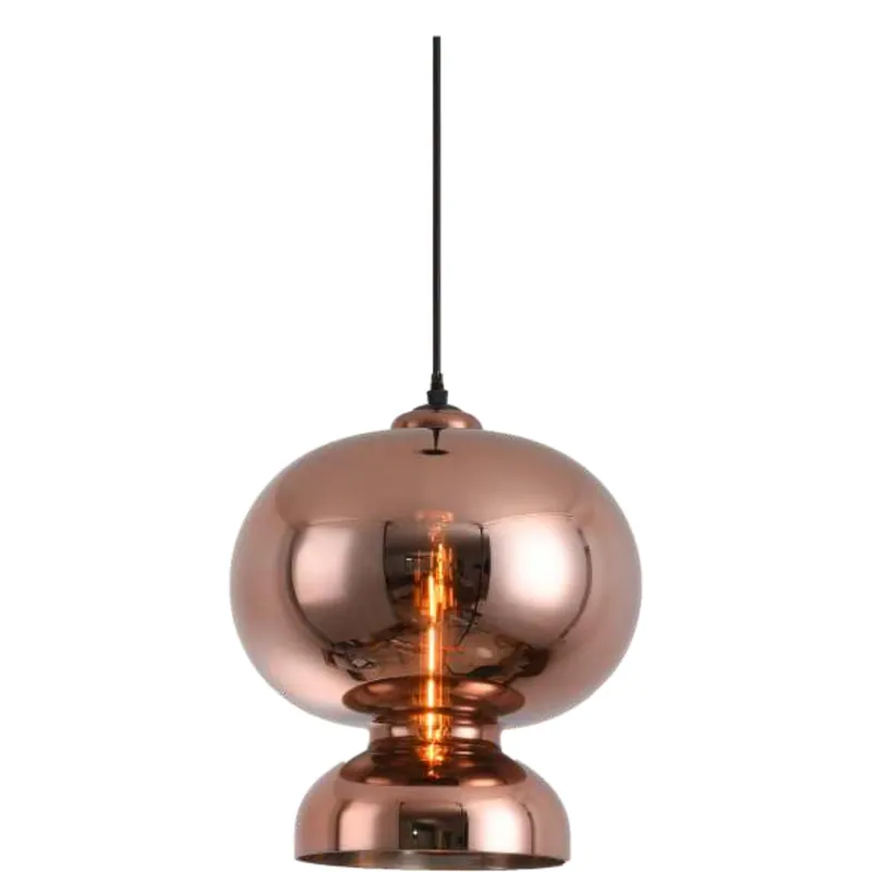 Rose Gold Horizon Orb Pendant Light