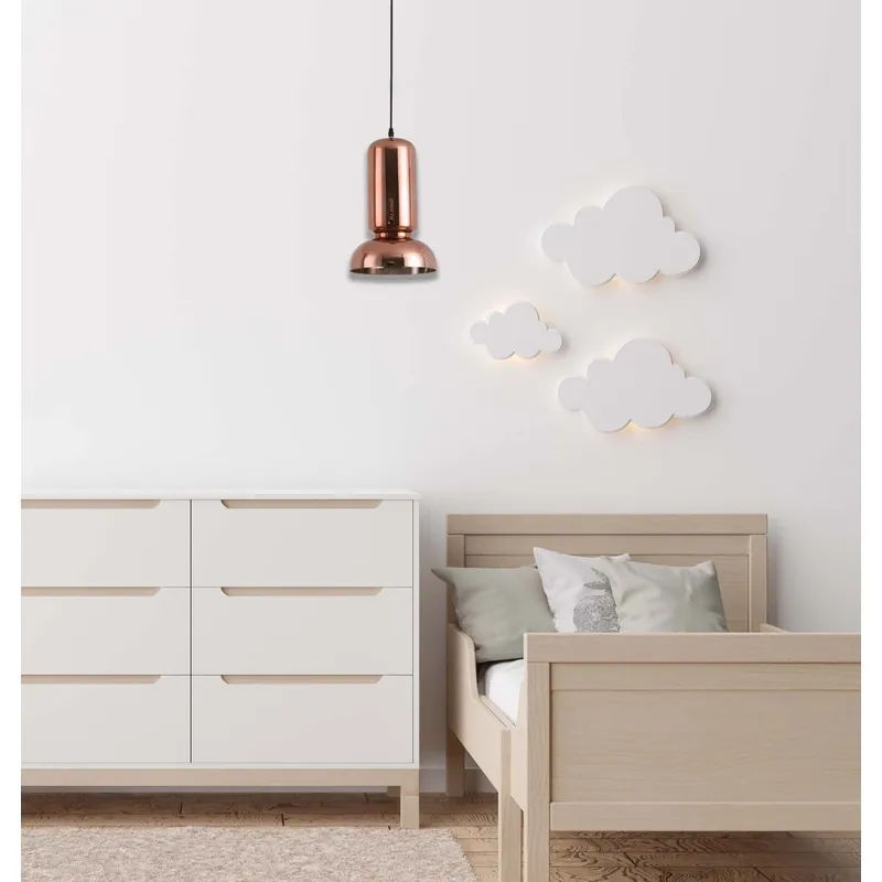 Rose Gold Spire Glass Pendant Light
