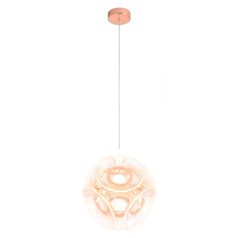 Rose Orb Weave Sculptural LED Pendant Light