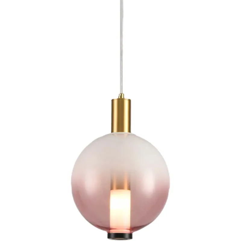 Rose Sunset Orb Pendant Light