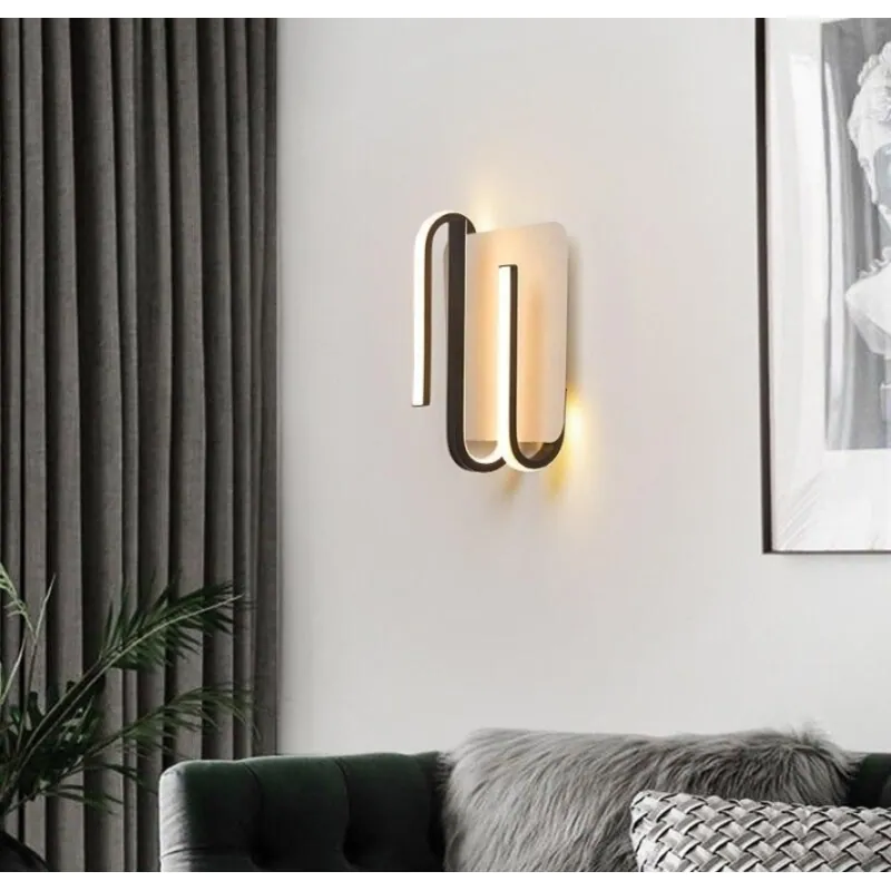 Sculpted Arc Glow Wall Light