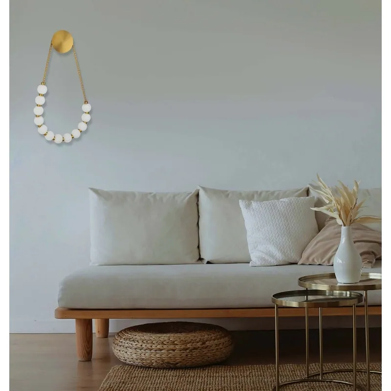 Sculpted Circle Wall Light