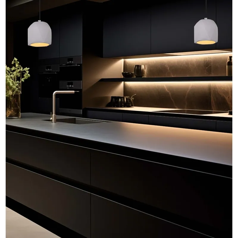 Silent Sculpture Cement Pendant Light