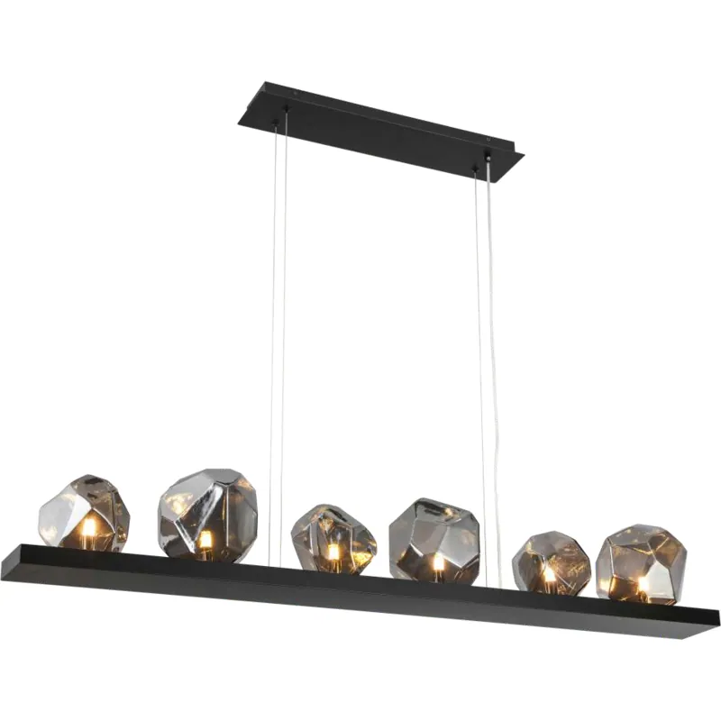 Smoked Diamond Horizon Linear Pendant Light