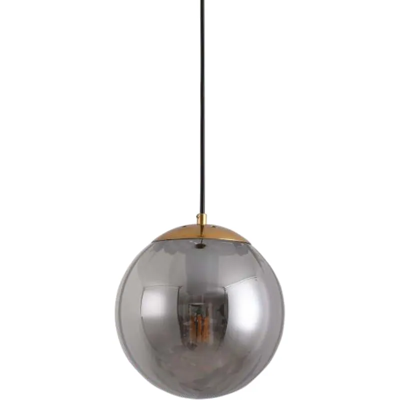 Smoked Orb Pendant Light