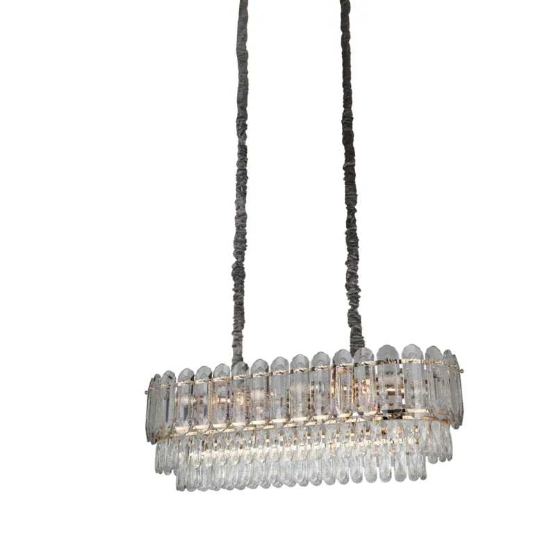 Smokey Crystal Cluster Chandelier