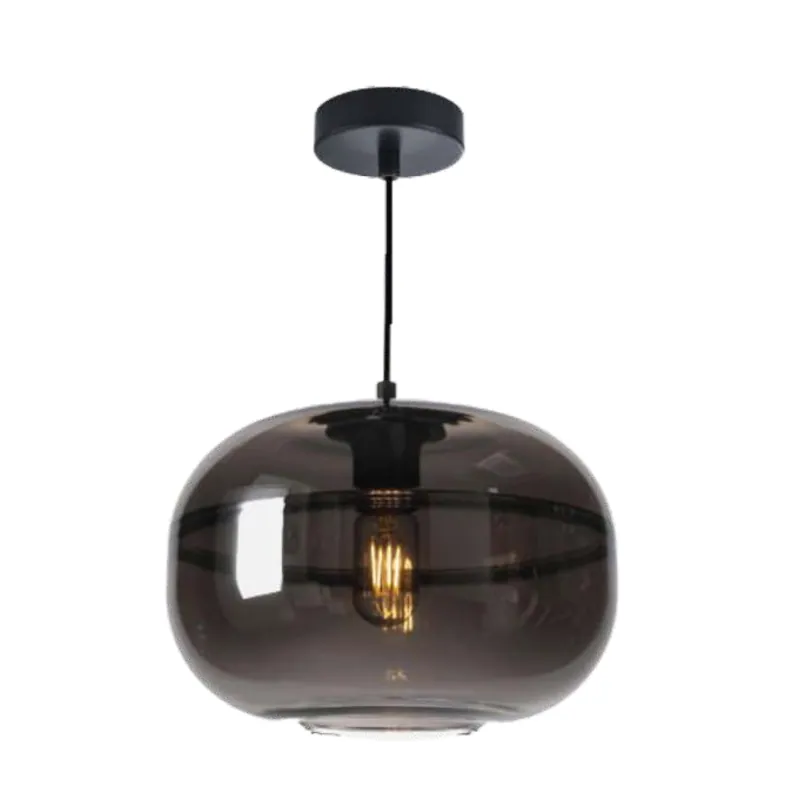 Smokey Horizon Orb Pendant Light