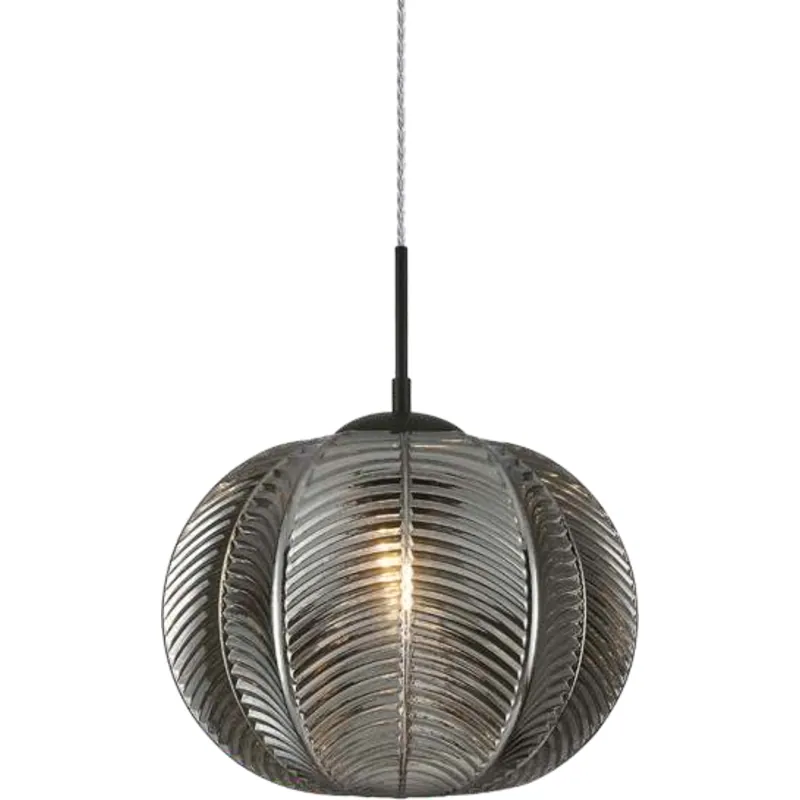 Smokey Layered Orb Pendant Light