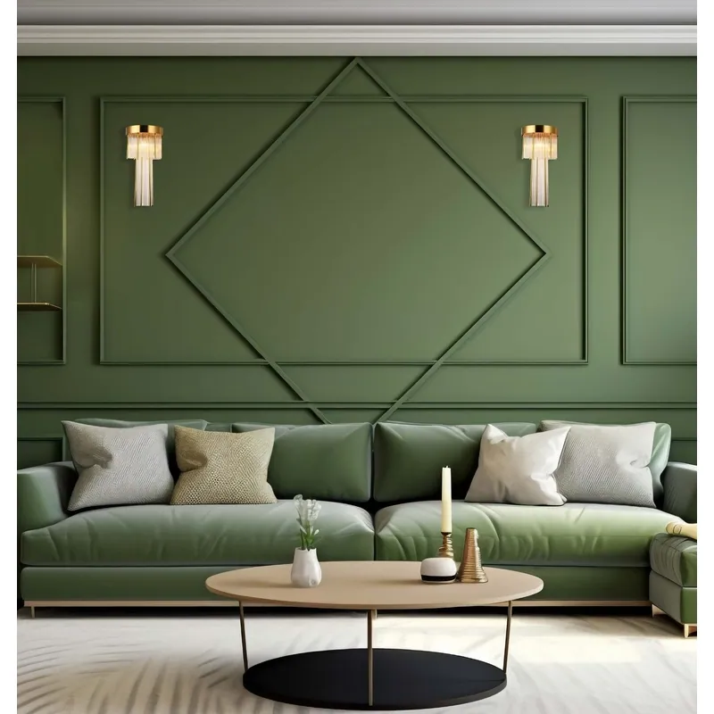 Subtle Gold Rain Wall Light