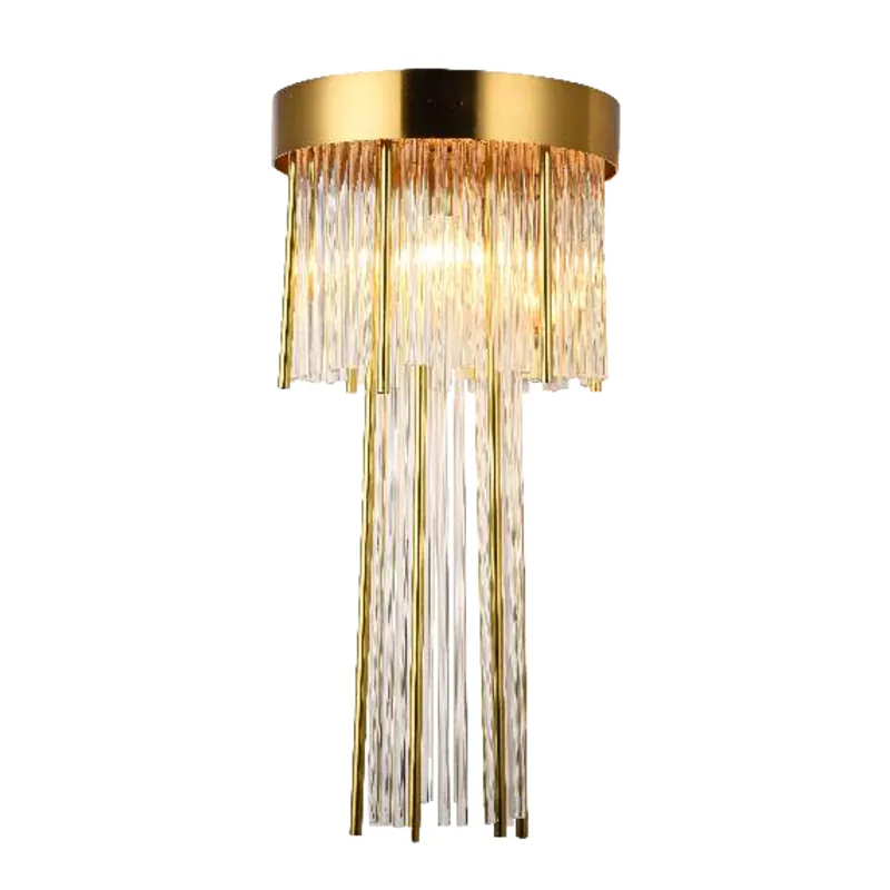 Subtle Gold Rain Wall Light