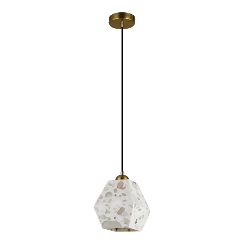 Terrazzo Sparkle Geometric Pendant Light