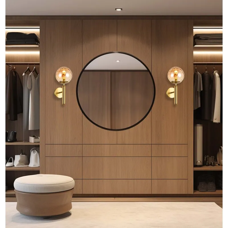 The Amber Sphere Wall Light