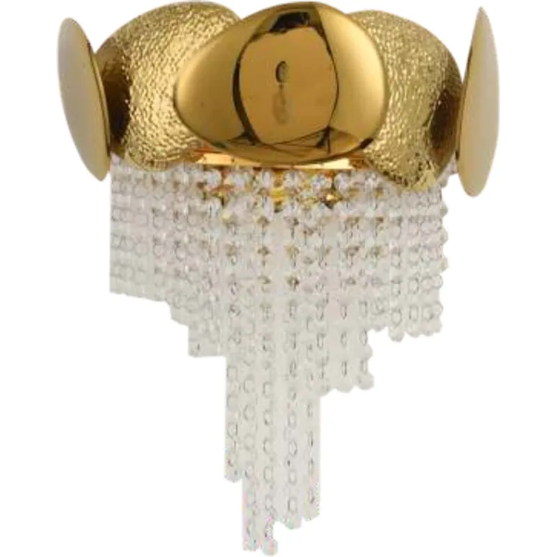 The Gilded Crystal Cascade Wall Light